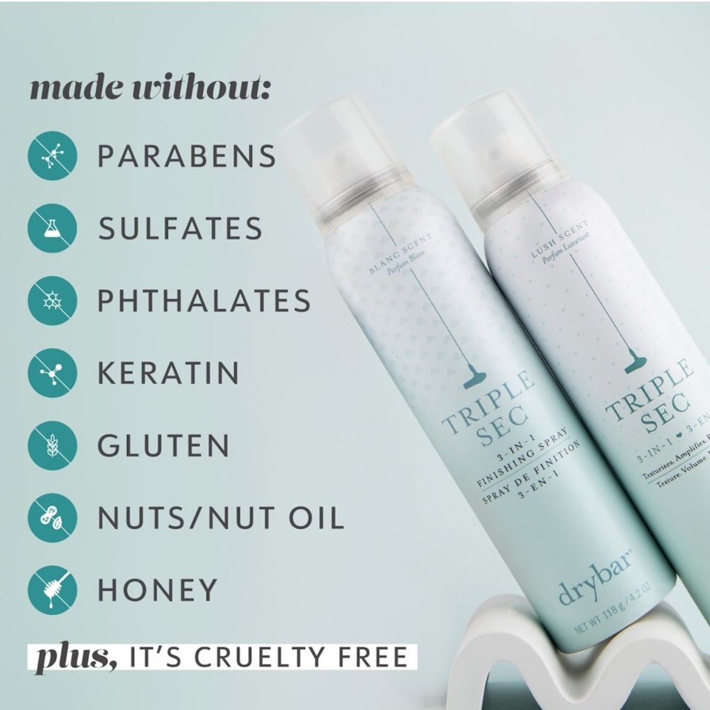 🌿 DRYBAR Triple Sec 3-in-1 Finishing Spray - Blanc Scent - Picture 5 of 6